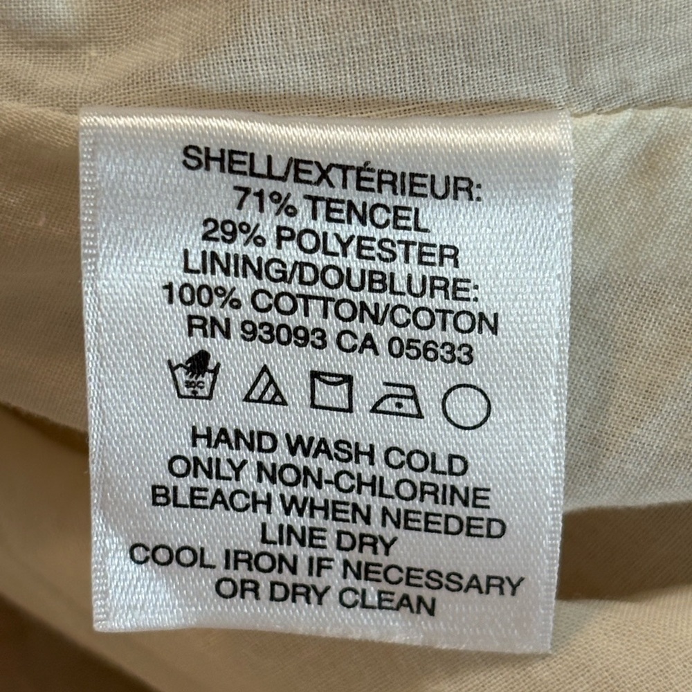 Nic & Zoe 12 SUNFLOWER Skirt Lightweight Tencel Blend Lined - Picture 5 of 9
